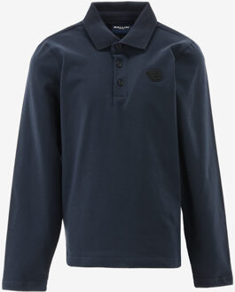 Ballin Poloshirt LOGO BADGE LONGE SLEEVE donker blauw - 164/14J