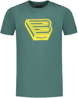 Ballin Shirt Heren groen - geel - M