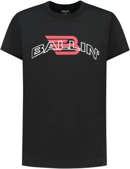 Ballin Shirt Junior zwart - wit - rood - 128
