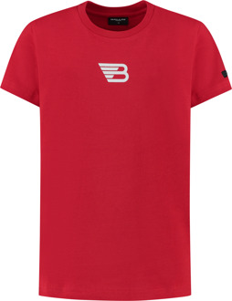 Ballin T-shirt met logo - Rood - Maat 152