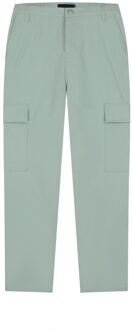 Ballin Zomer broek cargo jongens - groen - Logo - Maat 140