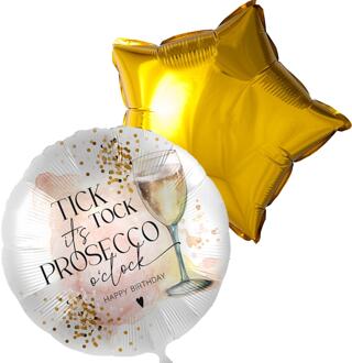 Ballon duo its prosecco o clock