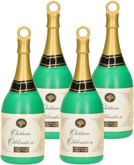 Ballon gewicht champagne fles - 4x - 163 gram - ballongewichtje - champagnefles