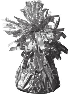 Ballon gewichtjes - Set van 8x stuks - zilver - 170 gram - gewichtjes voor helium ballontrosjes