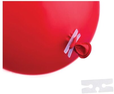 Ballon Klemmen (100st) Wit - Transparant
