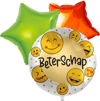 Ballon toefje beterschap smiley