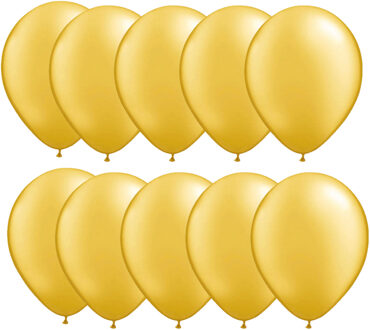 Ballonnen - 100x - metallic goud - 30 cm - feest ballonnen - versiering