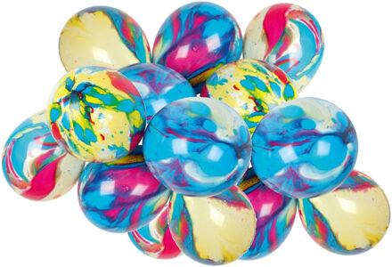 Ballonnen - 16x stuks - multicolor - 18 cm - verjaardag versiering