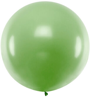 Ballonnen 1m, rond, Pastel groen"""