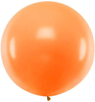 Ballonnen 1m, rond, Pastel oranje