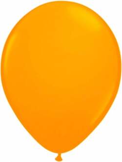 Ballonnen - 25 cm - 8 stuks - neon oranje
