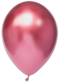 Ballonnen 30 Cm 100 Stuks Roze/chroom