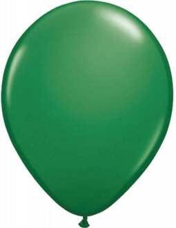 ballonnen 30 cm latex donkergroen 10 stuks