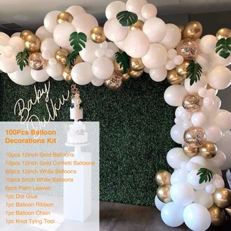 Ballonnen Kit Macaron Latex Pastel Ballon Garland Arch Kit Baby Shower Birthday Party Bruiloft Decoratie 100/123/126/174 Stks/set 100stk balloons kit