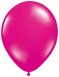 Ballonnen - Magenta/roze - Metallic - 10st.