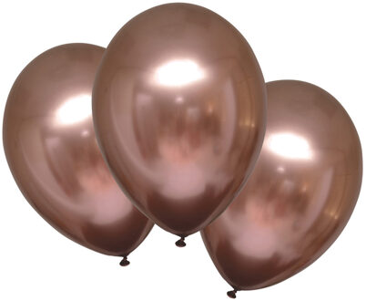 Ballonnen Metallic 27,5 Cm Latex Koper 6 Stuks