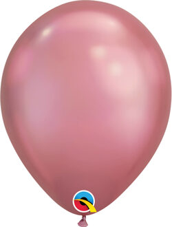 Ballonnen Metallic 28 Cm Latex Roze 100 Stuks