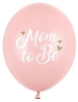 Ballonnen 'Mom To Be' Lichtroze (50st)