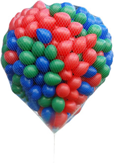 Ballonnen Oplaatnet 500 Ballonnen Wit - Transparant