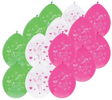 Ballonnen paarden thema - 6x - 30 cm - paard/pony versiering - kinderfeestje/kinderpartijtje