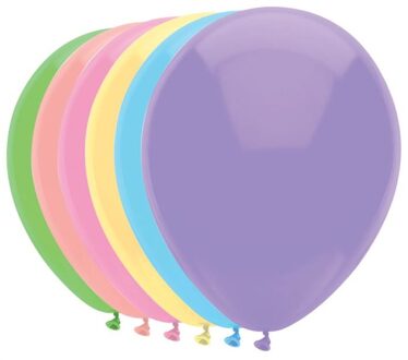 Ballonnen Pastel mix 10 st. 30 cm Multikleur - Print
