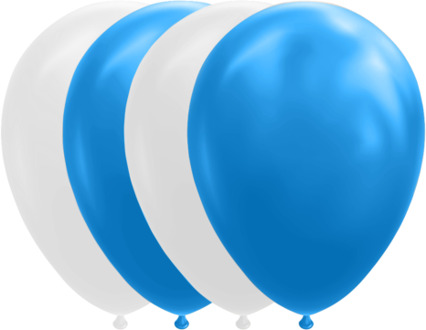 Ballonnen Set Blauw/Wit Multikleur - Print