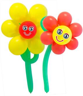 Ballonnen Set Bloemen 2st