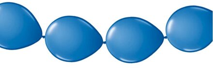 Ballonnen verjaardag feest slinger blauw 3 meter - Ballonnen