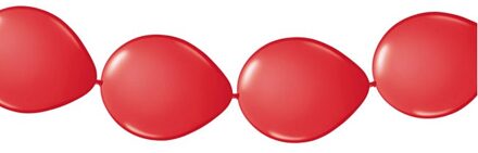 Ballonnen verjaardag feest slinger rood 3 meter