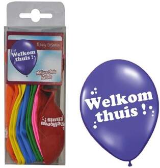Ballonnen Welkom Thuis - 12 Stuks Multikleur - Print