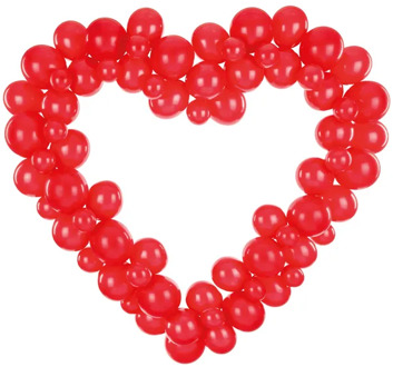 Ballonnenboog Hartvorm Rood (160cm) Rood - Zalm
