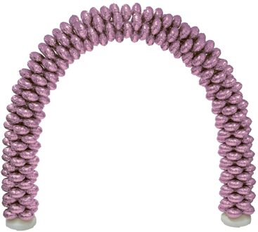 Ballonnenboog Met Folieballonnen Rond Roze