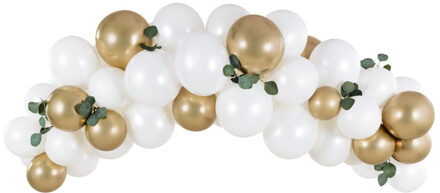 Ballonnenboog Set Goud/Wit (2m)