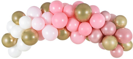 Ballonnenboog Zelf Maken Set Roze 2m