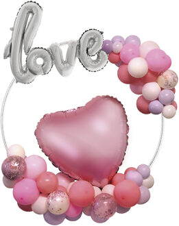 Ballonnenring Zilver (60cm) Multikleur - Print