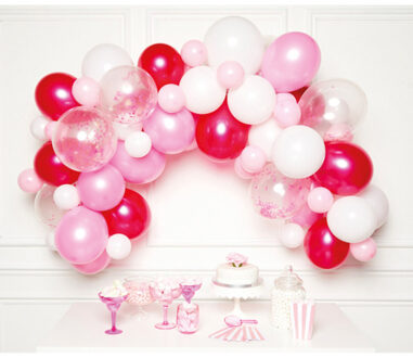 Ballonslinger Latex 1 Meter Roze 70-delig