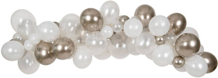 Ballonslinger Wit/Zilver Glamorous Life (66 stuks) Multikleur - Print