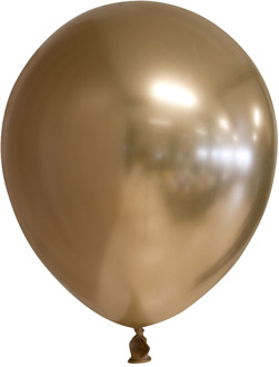 Ballonspiegel Chrome 30 Cm Latex Goud 10 Stuks Koperkleurig