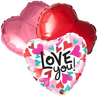 Ballontoefje I Love you retro