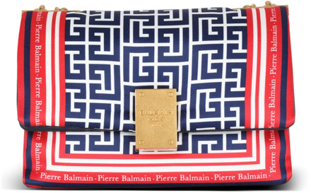 Balmain 1945 Zacht gemonogrammeerde sjaal tas Balmain , Multicolor , Dames - ONE Size