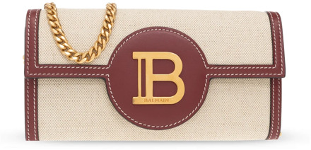 Balmain ‘B-Buzz’ portemonnee aan ketting Balmain , Beige , Dames - ONE Size