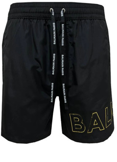 Balmain Beachwear Balmain , Black , Heren - 2Xl,Xl,L,M,S