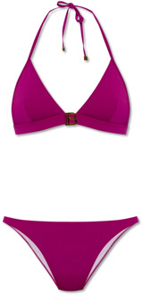 Balmain Bikini met logo Balmain , Purple , Dames - Xl,L,M,S,Xs,2Xs
