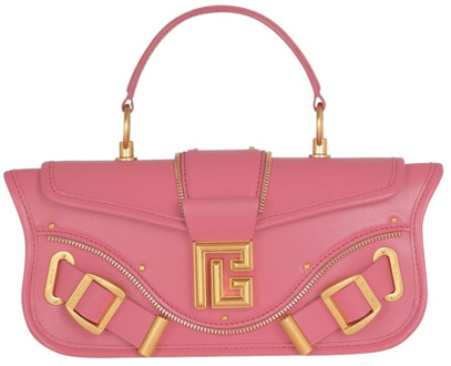 Balmain Blaze clutch bag in smooth leather Balmain , Pink , Dames - ONE Size