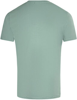 Balmain Brand Embossed Logo Green T-Shirt Groen - S