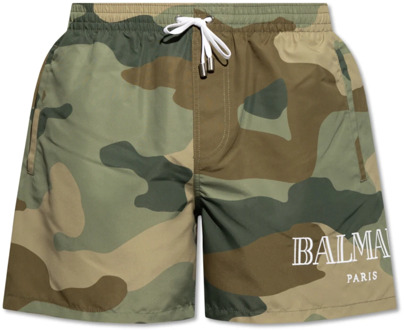 Balmain Camouflage zwemshorts Balmain , Green , Heren - 2Xl,Xl,L,M,S,Xs