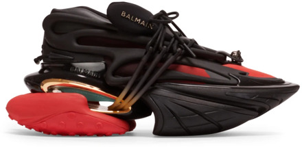 Balmain Eenhoorn lage sneakers van neopreen en leer Balmain , Multicolor , Heren - 45 Eu,41 Eu,44 Eu,43 Eu,40 Eu,42 EU