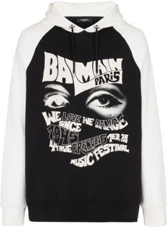 Balmain Festival hoodie Balmain , Black , Heren - 2Xl,Xl,L,M