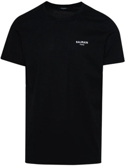 Balmain Flock T-shirt Balmain , Black , Heren - Xl,L,M,S,3Xl