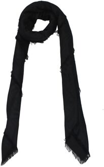 Balmain Franje Viscose Sjaal - maat Zwart